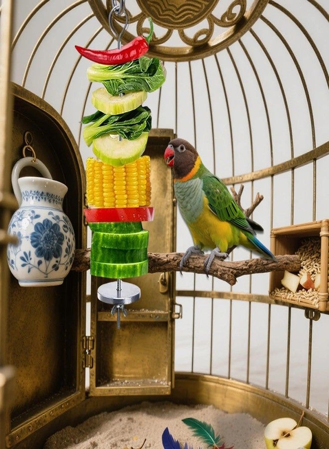 luchike 2Pcs Stainless Steel Rat Toys Rat Enrichment Toys Hamster Toy Hamster Cage Accessories Fancy Mice Cage Accessories Puzzle Toy Hanging Rodent Slow Feeder Bird Foraging for Parakeet - Image 4